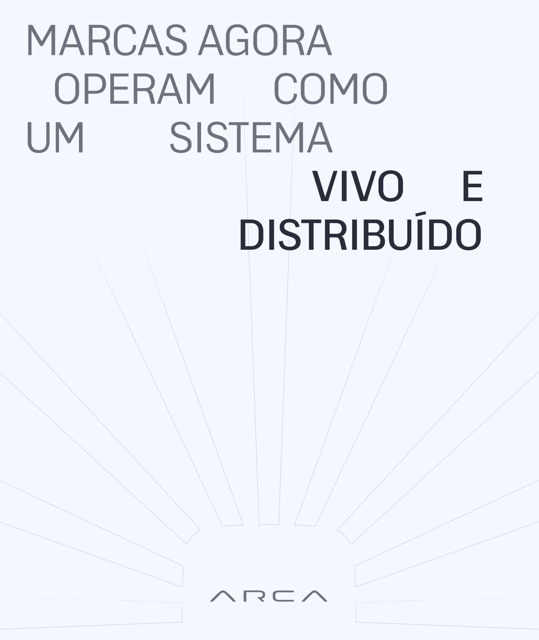 Peça tipográfica da ARCA