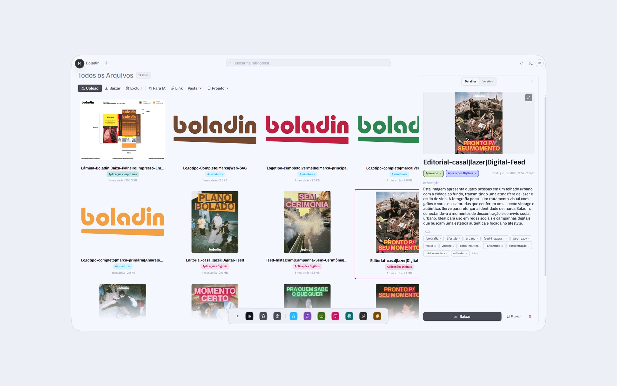 Tela da Biblioteca