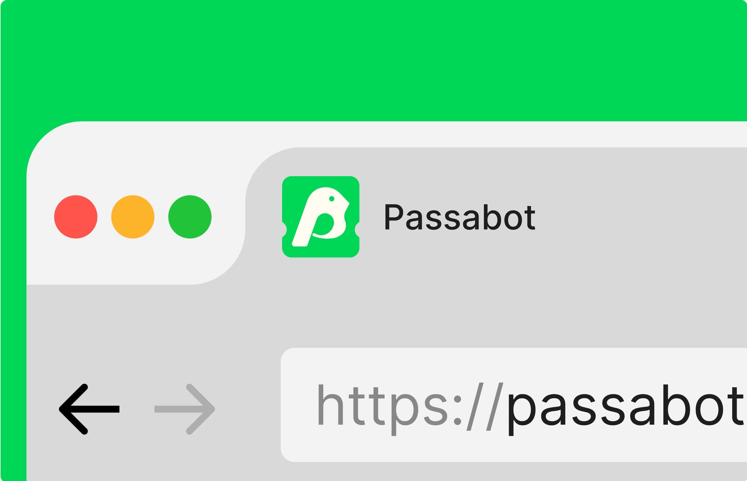 Favicon da Passabot na aba do navegador