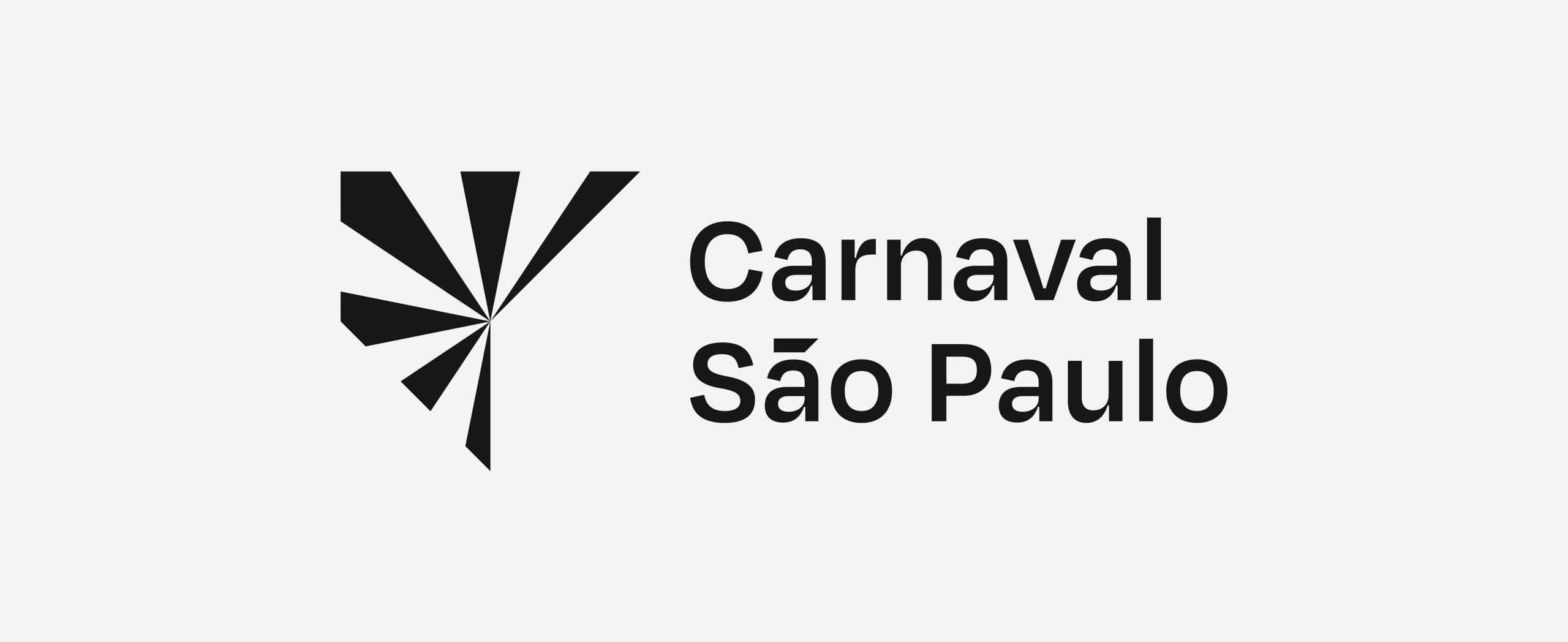 Logotipo do Carnaval São Paulo em preto sobre fundo claro