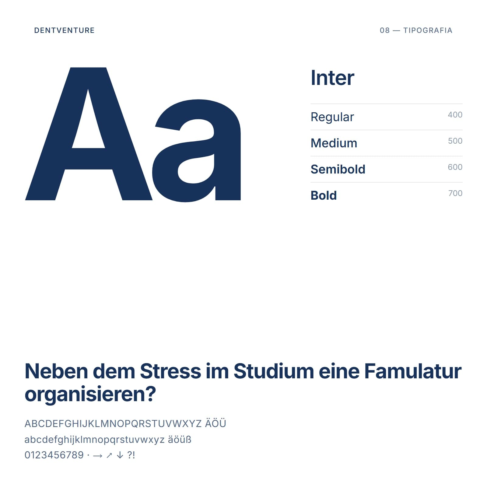 Tipografia Inter e seus pesos