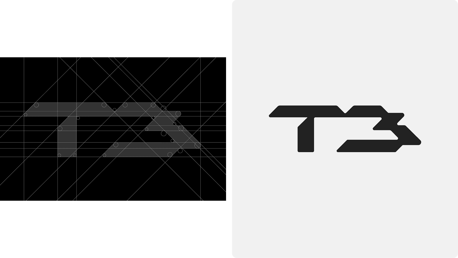 Malha de construção e logotipo final