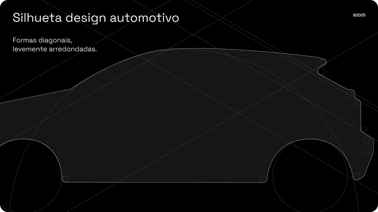 Silhueta do design automotivo