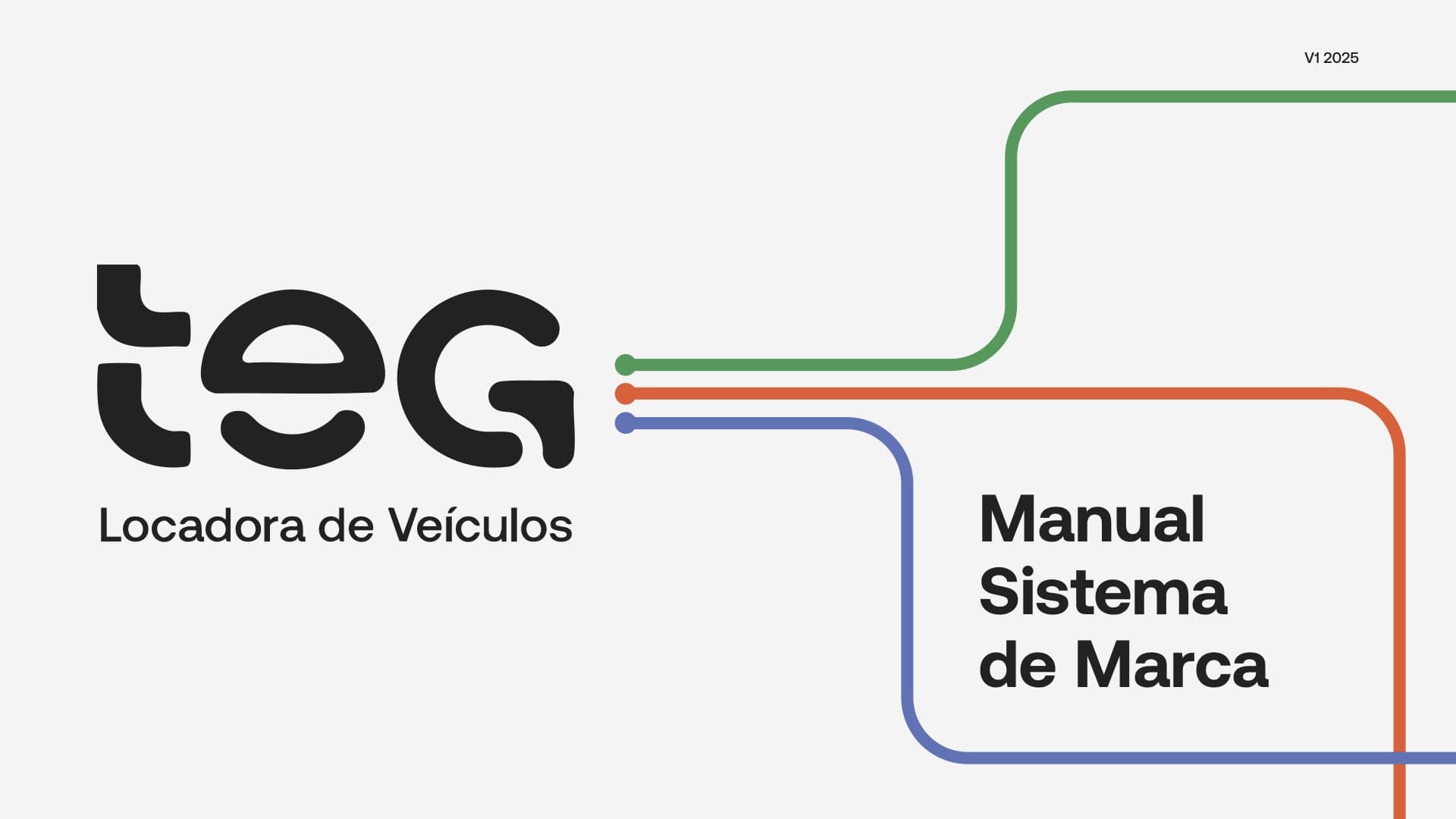 Página 1 do manual do sistema de marca da TEG