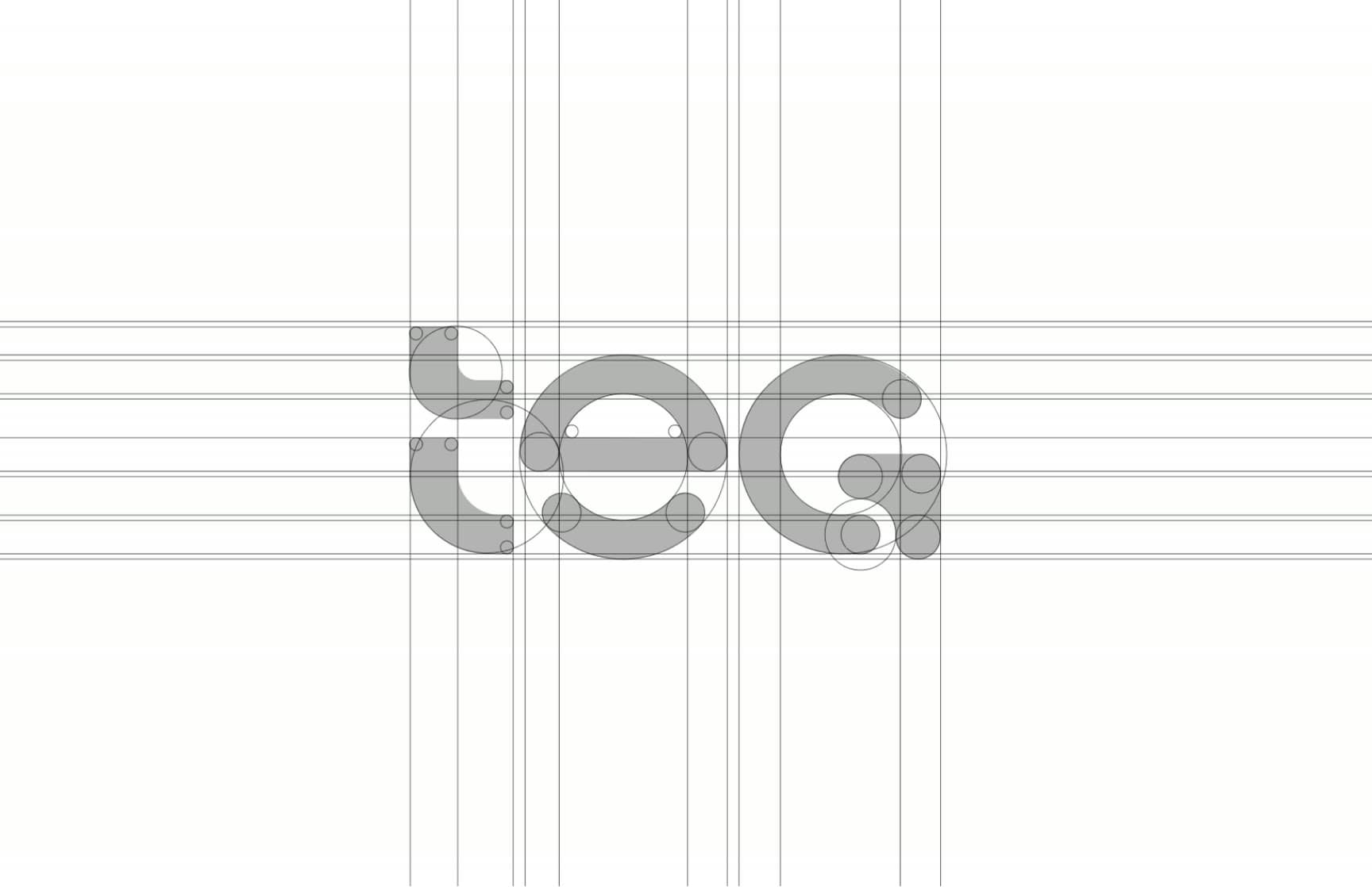 Malha de construção do logotipo